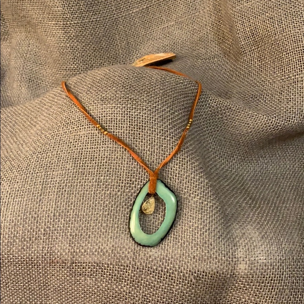 🌙 Ivory Palm Pendant Handmade in Ecuador